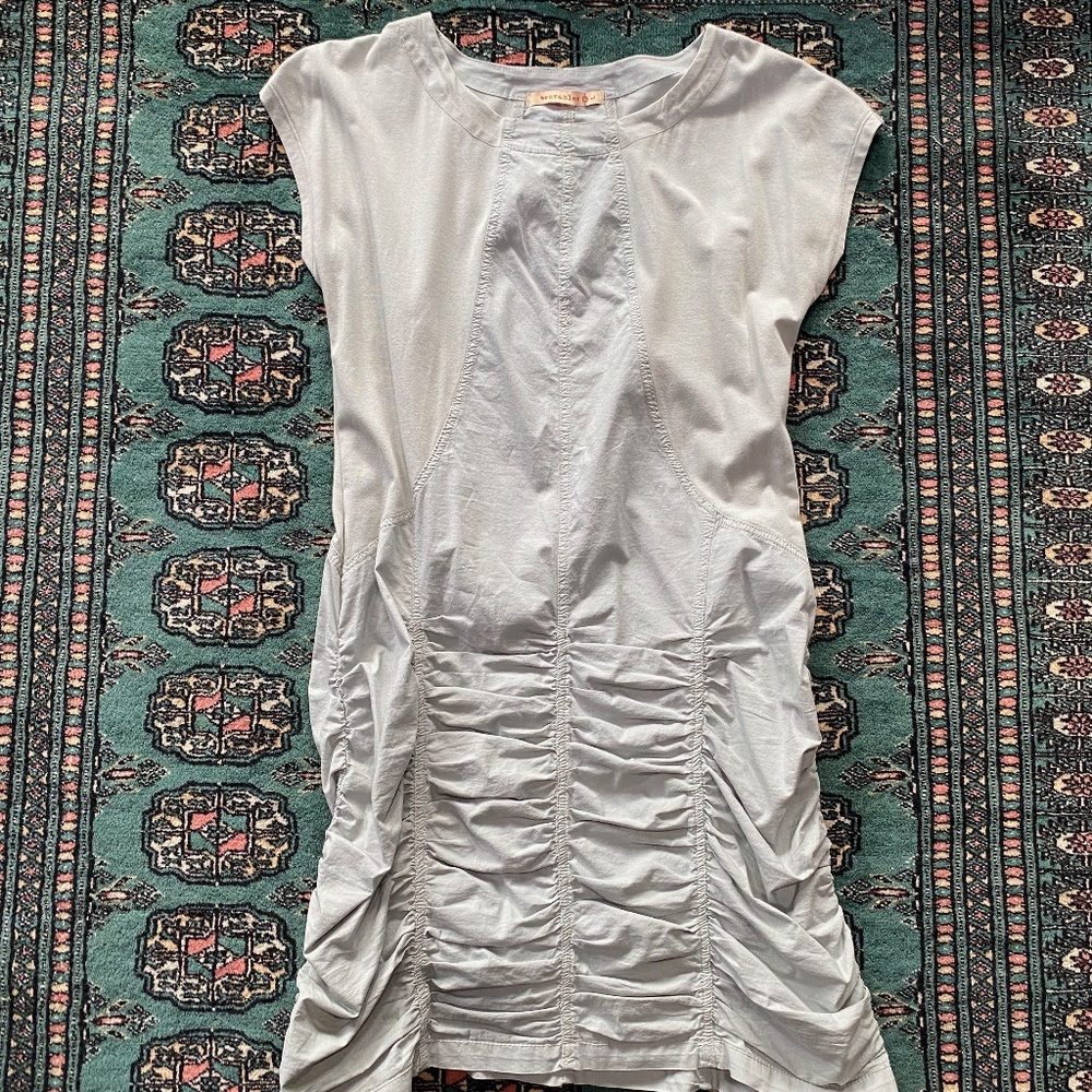 Light Blue Ruched Dress by Wearables Brand size L